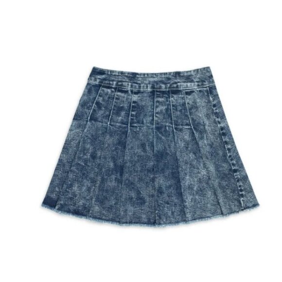 Jordache Girls Pleated Denim Skirt Large (10-12) - Picture 3 of 4